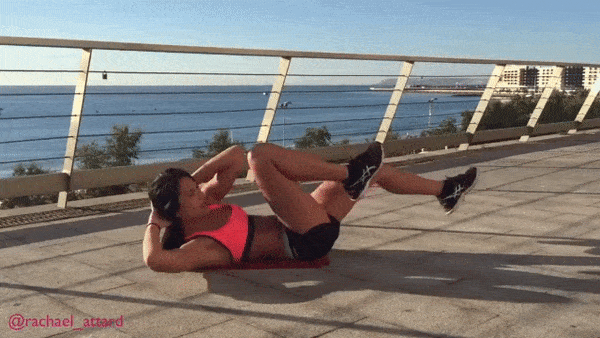 bicycle crunches hiit