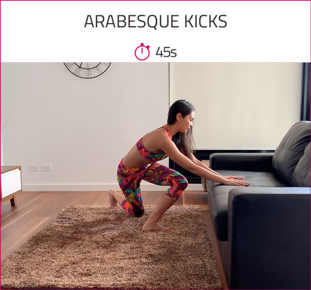 best at home butt workout arabesque kicks