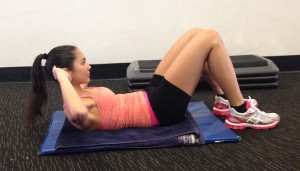 ab exercises for a flat and toned stomach - ab curl