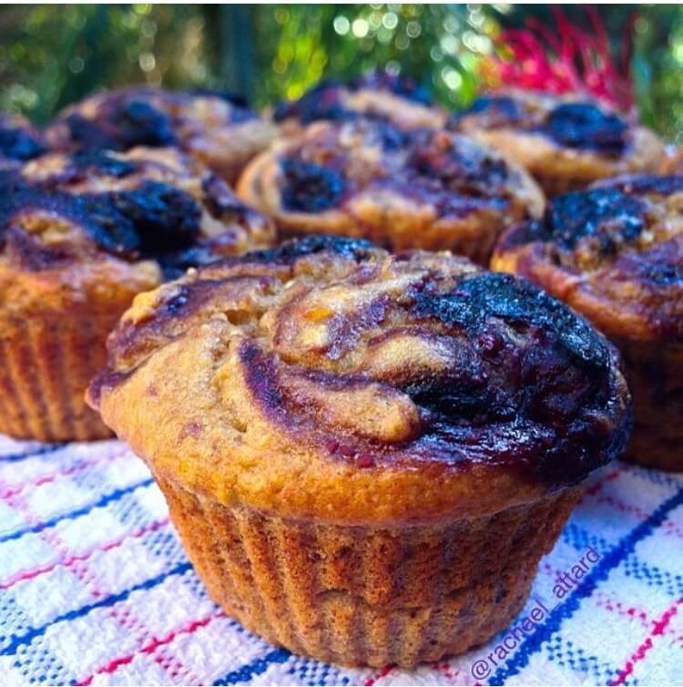 healthy blueberry muffins