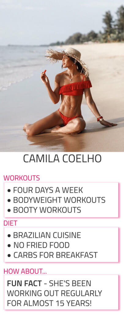 camila coelho diet workout routine