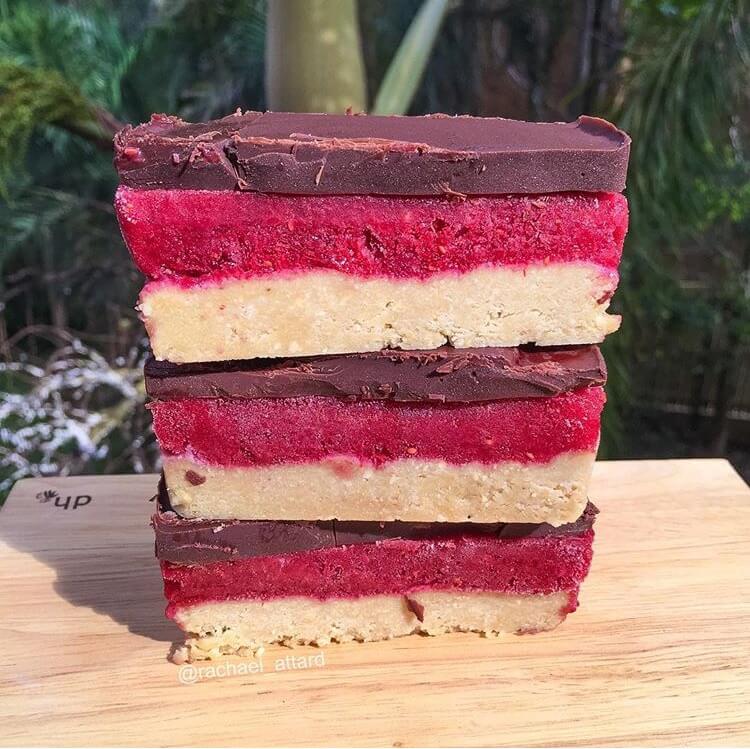 chocolate raspberry slice