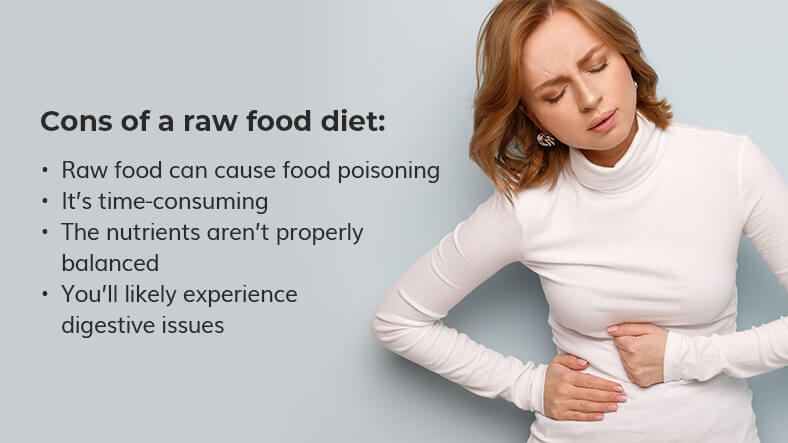 cons of a raw food diet