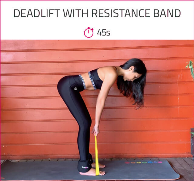 butt workout with resistance band