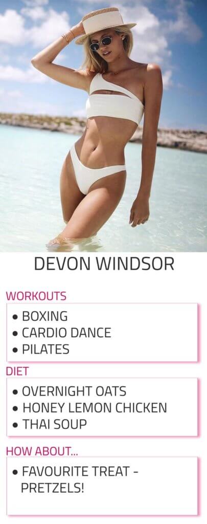 devon windsor diet and workout routine