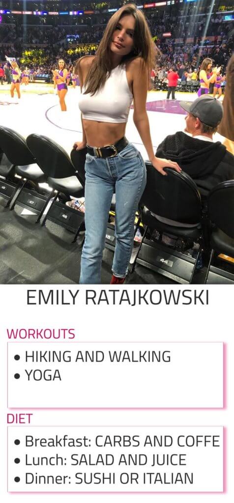 emily ratajkowski diet and exercise