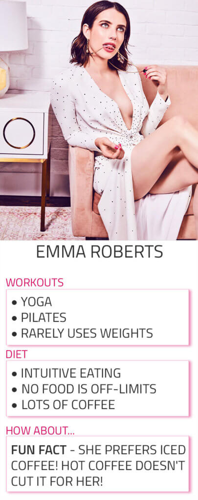 emma roberts diet workout routine