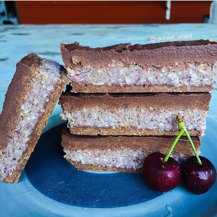 healthy cherry ripe slice