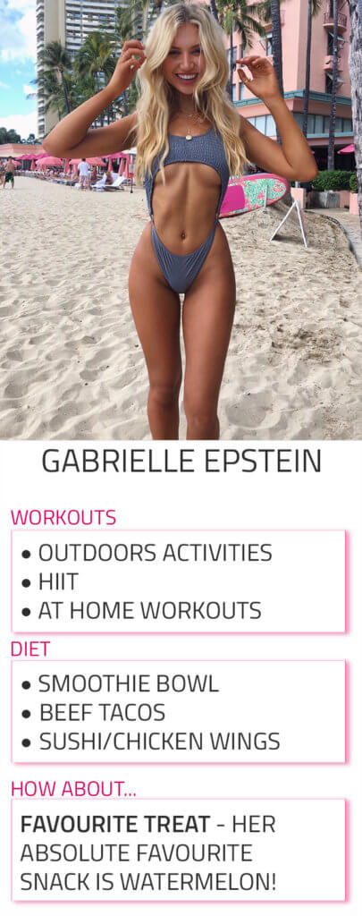 gabrielle gabby epstein diet workout routine