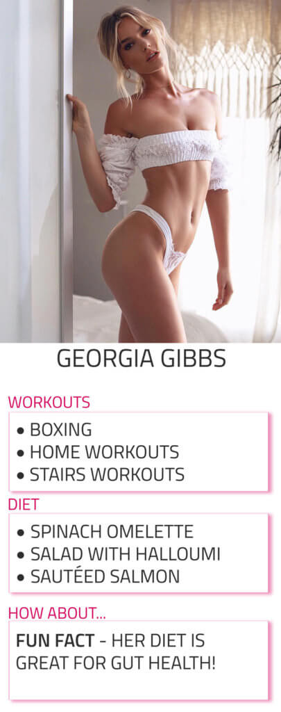 georgia gibbs diet and workout routine