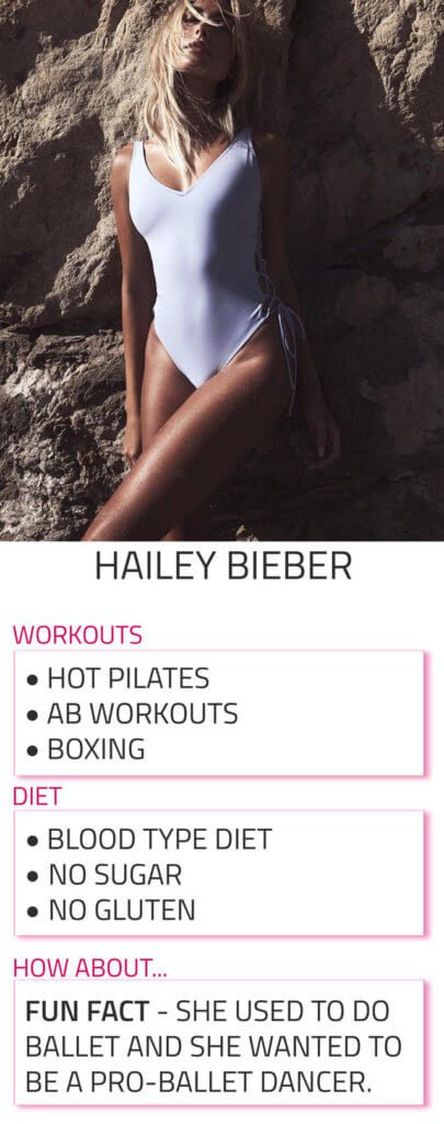 hailey bieber diet workout routine