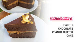 Healthy Chocolate Peanut Butter Cake