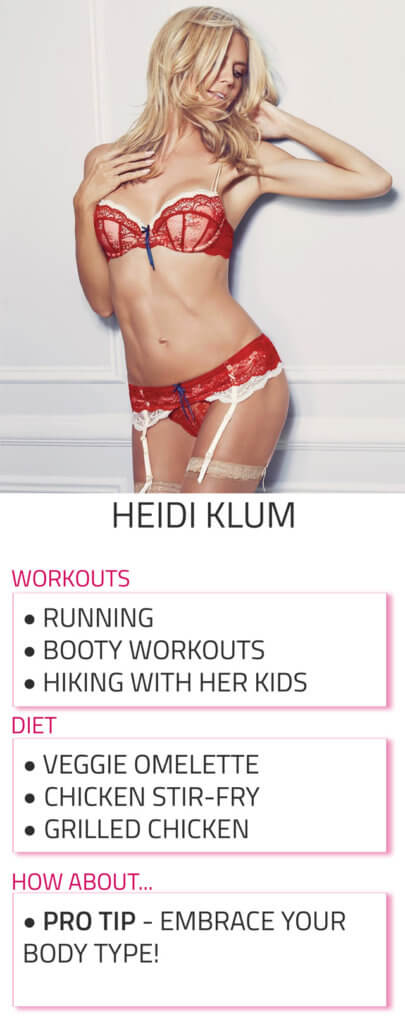 heidi klum diet and workout routine