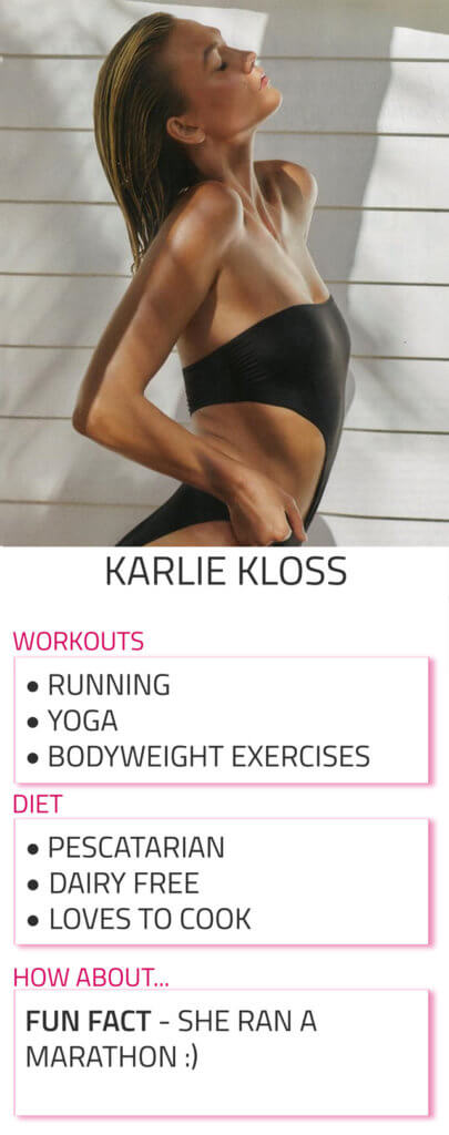 karlie kloss diet and workout routine