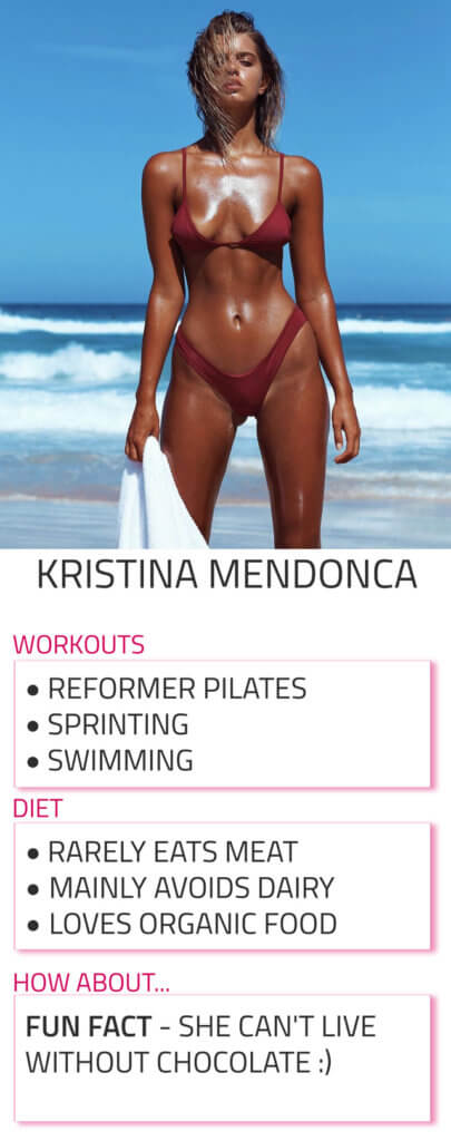 kristina mendonca diet and workout routine