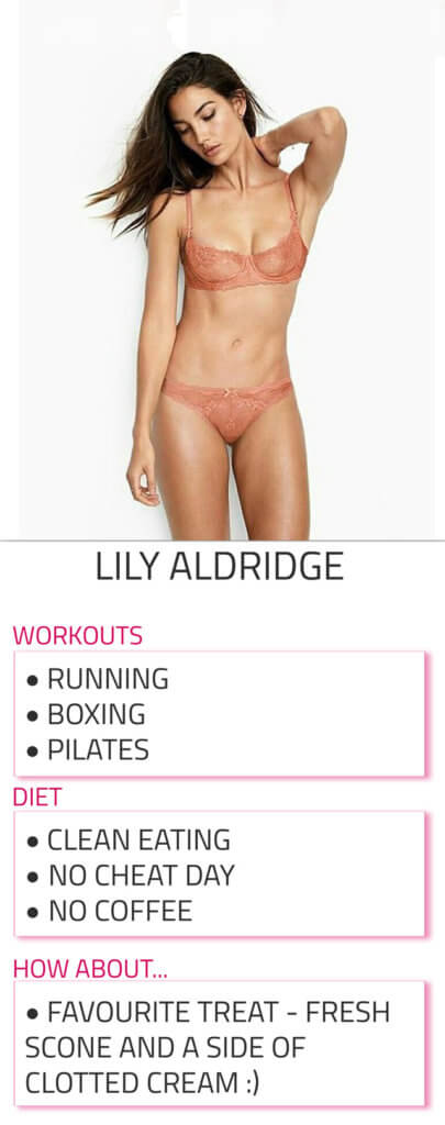 lily aldridge diet workout routine