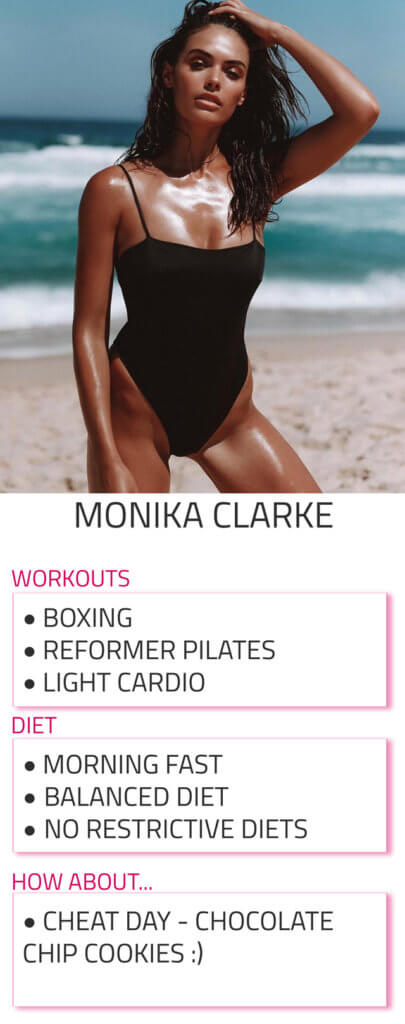 monika clarke diet and workout routine