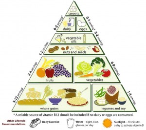 clean eating guidelines - food pyramid