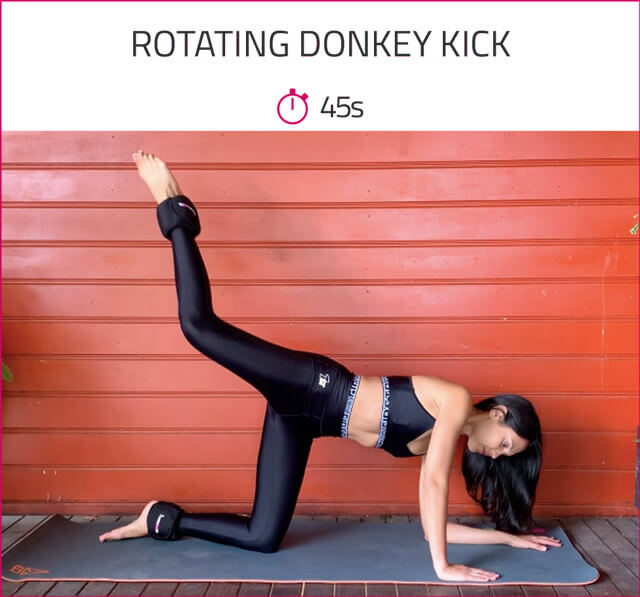 rotating donkey kick