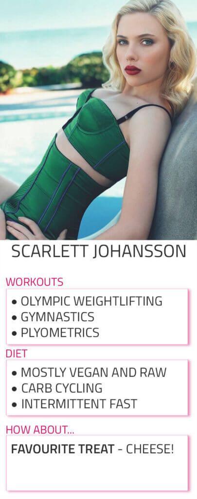 scarlett johansson diet workout routine