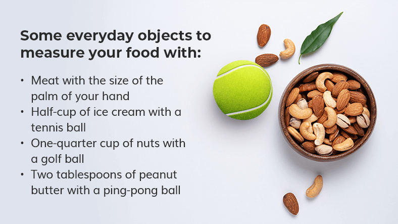 how to measure correct portion sizes